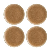 Bonna China Luca Salmon Matte dia.6.75"  Round Brown Porcelain Plate (Set of 4)